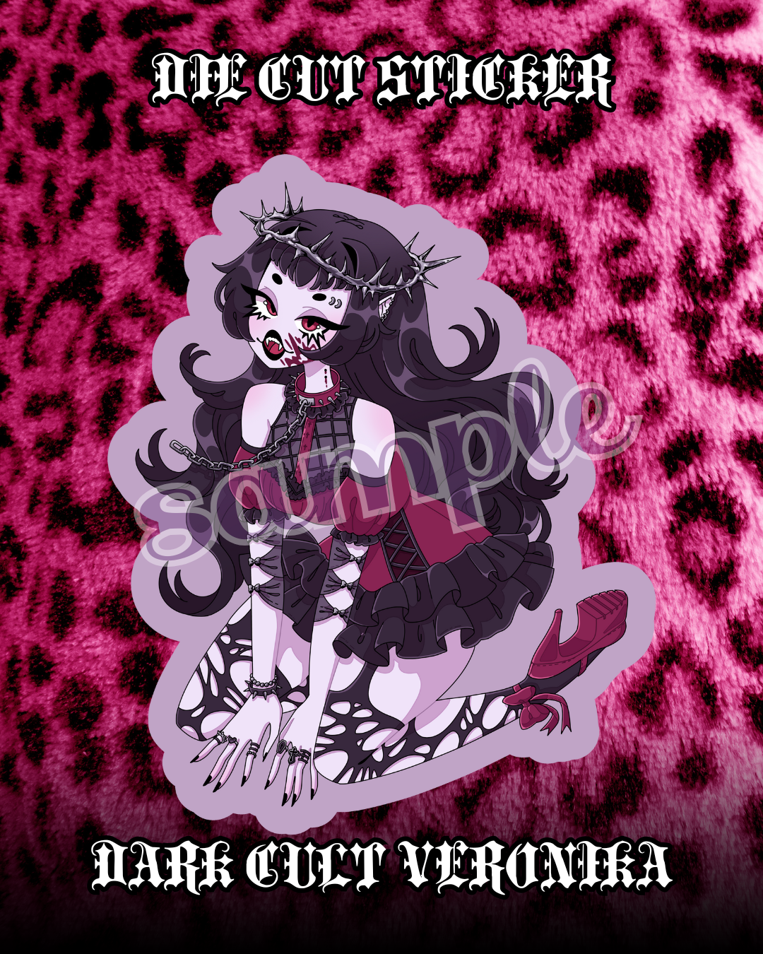 Dark Cult Veronika Waterproof Diecut Sticker