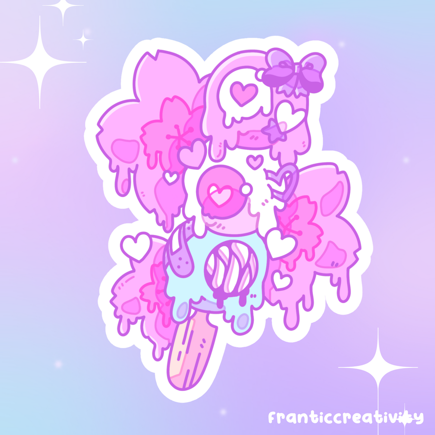 Kawaii Food Gore - Dango Eyeballs Die Cut Sticker