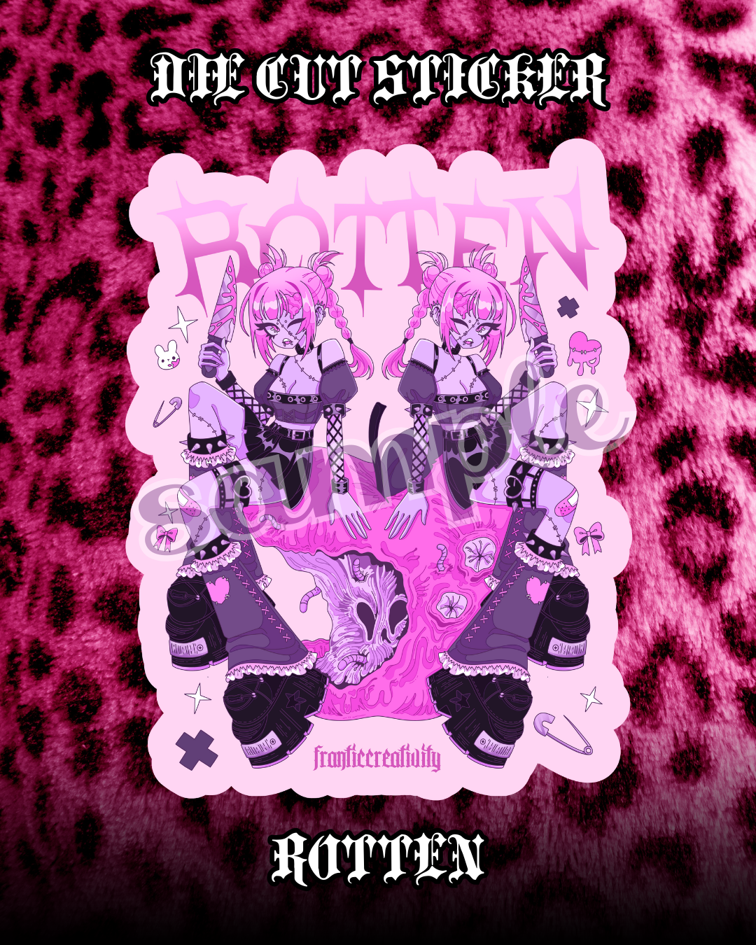 Rotten Waterproof Diecut Sticker