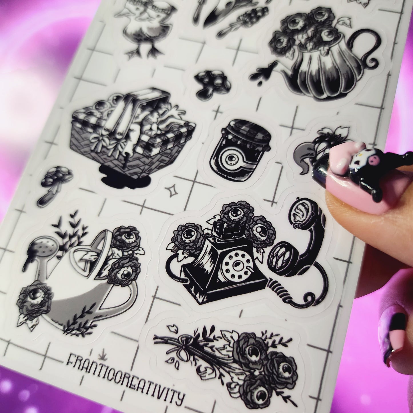 Cottage Gore Sticker Sheet