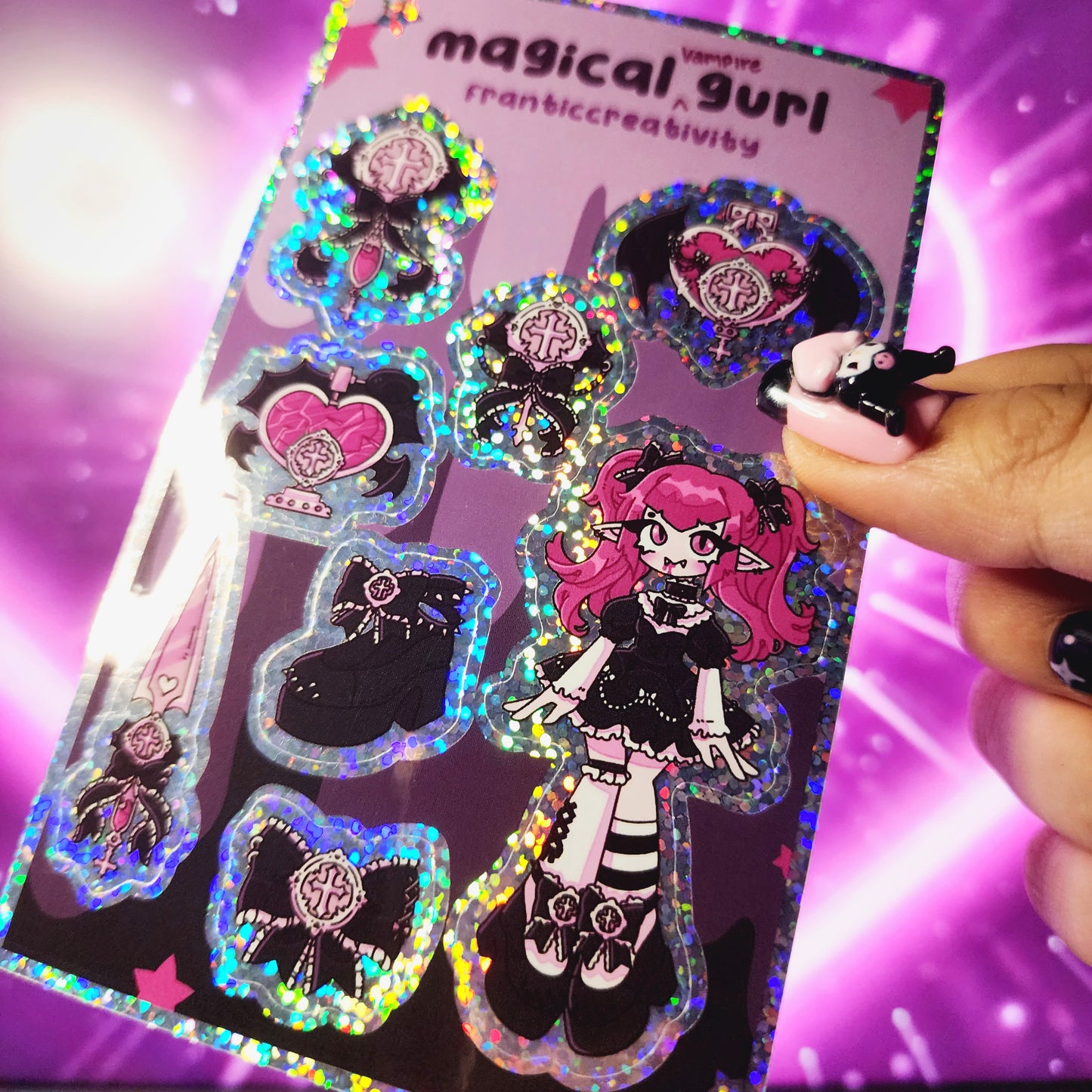 Magical Vampire Girls Sticker Sheet