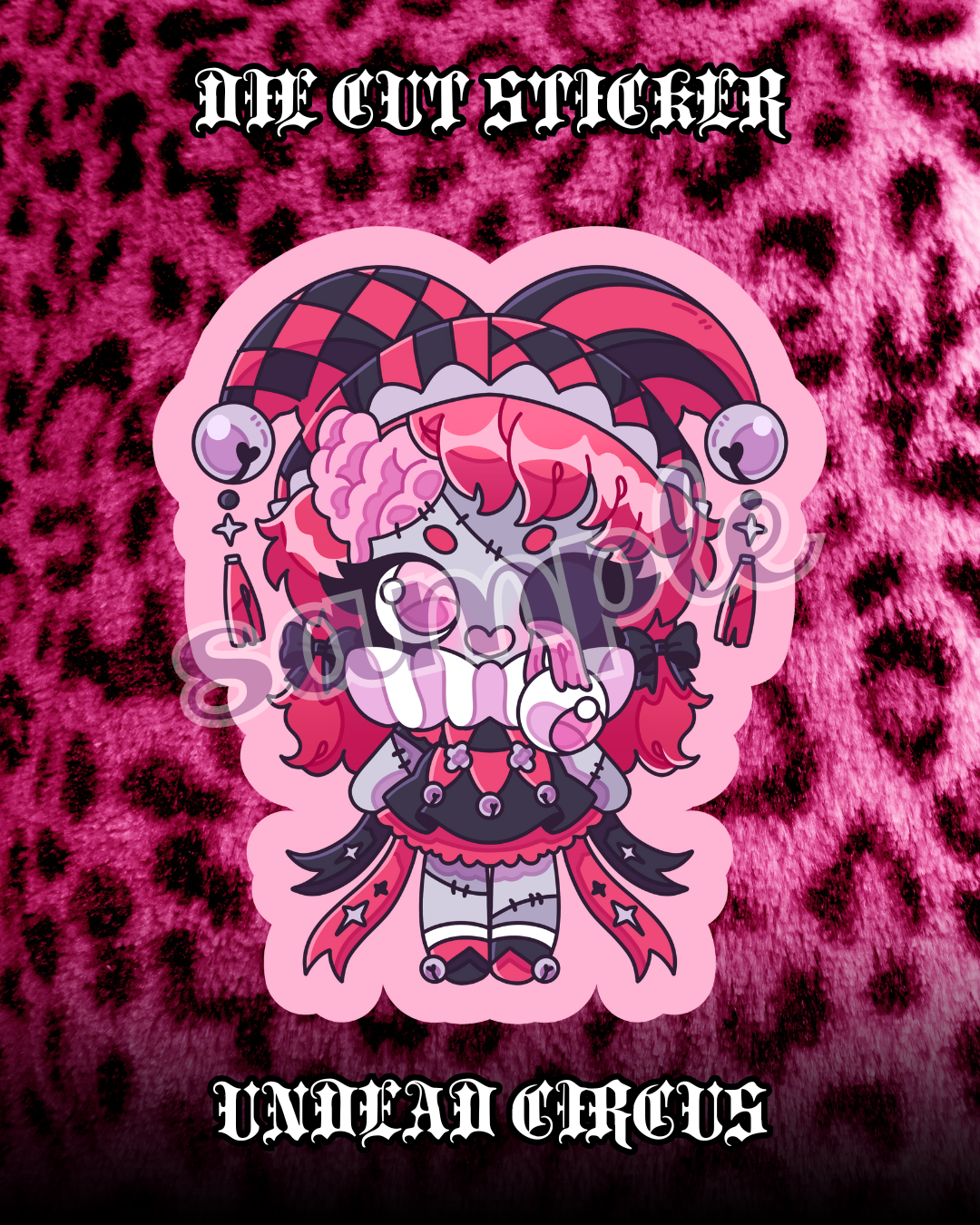 Undead Circus Diecut Sticker