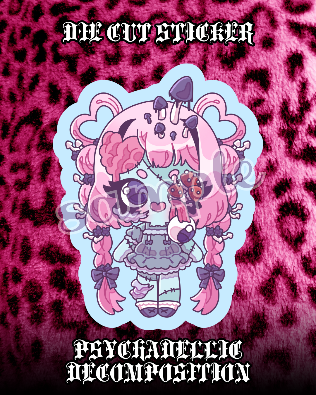 Psychedelic Decomposition Diecut Sticker
