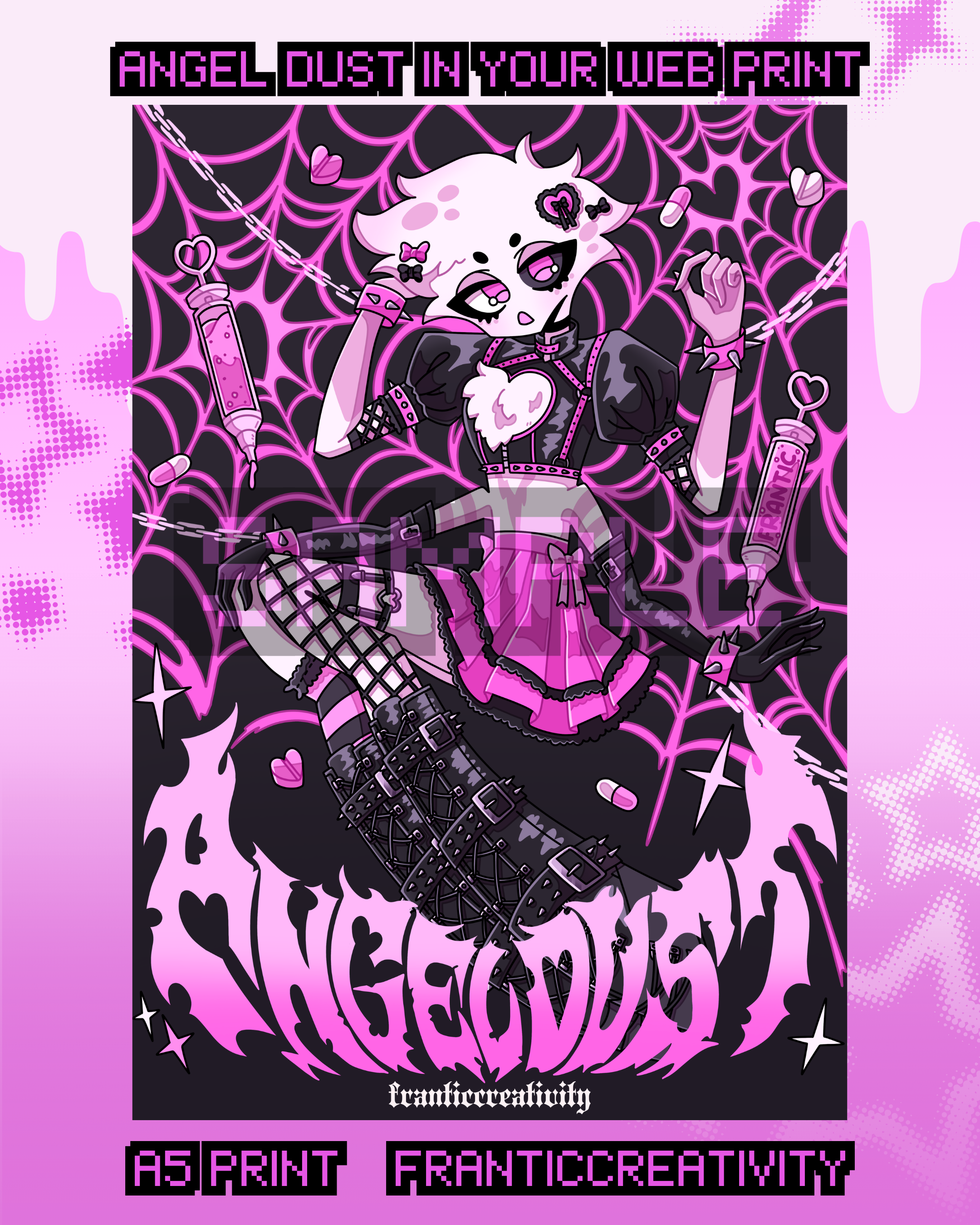 Angel Dust - In Your Web Print – franticcreativity