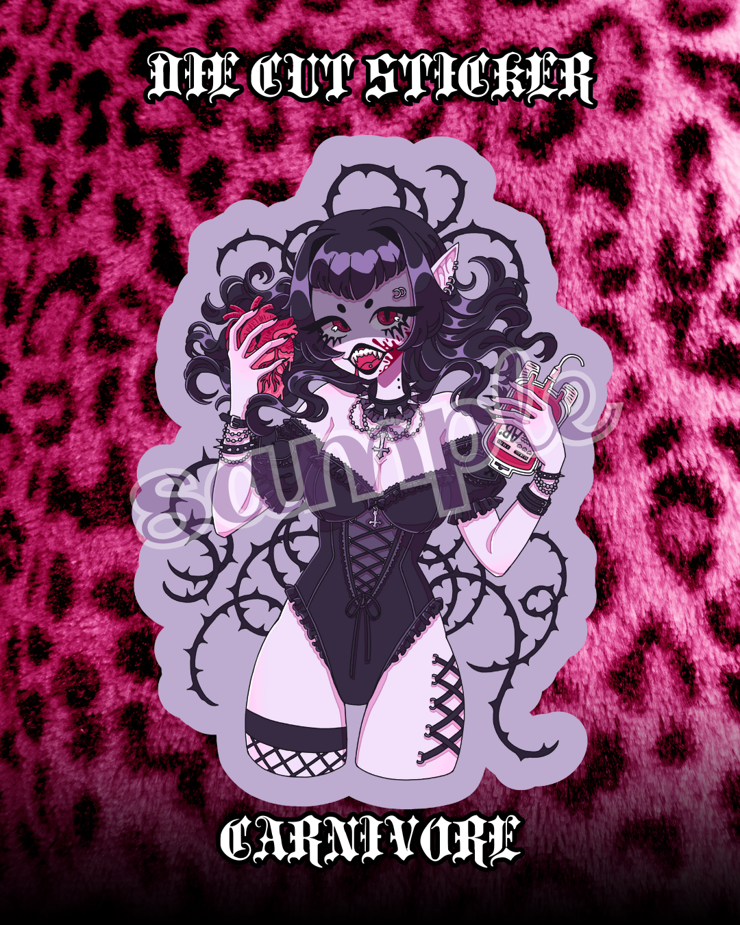 Carnivore Waterproof Diecut Sticker