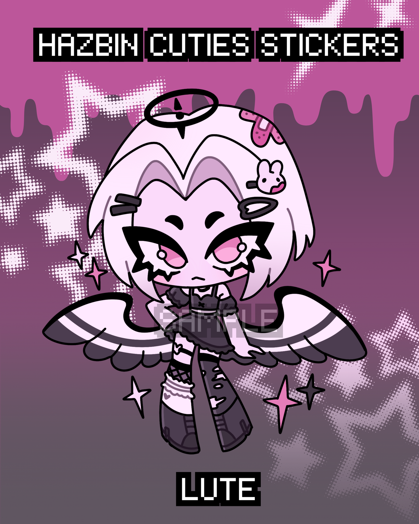 HAZBIN CUTIES - Lute Die Cut Sticker