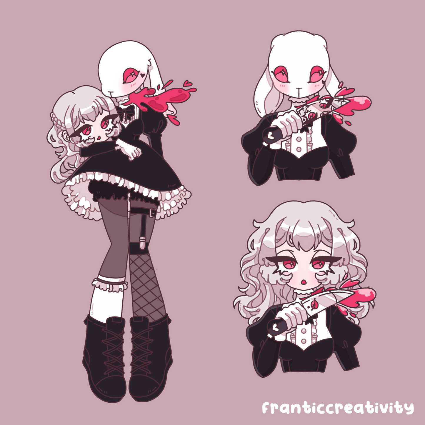 Off With Her Head Sticker Set