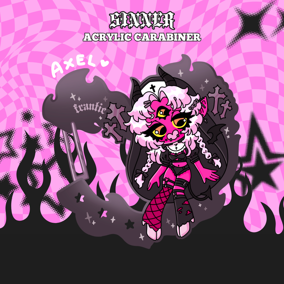 SINNER ACRYLIC CARABINER