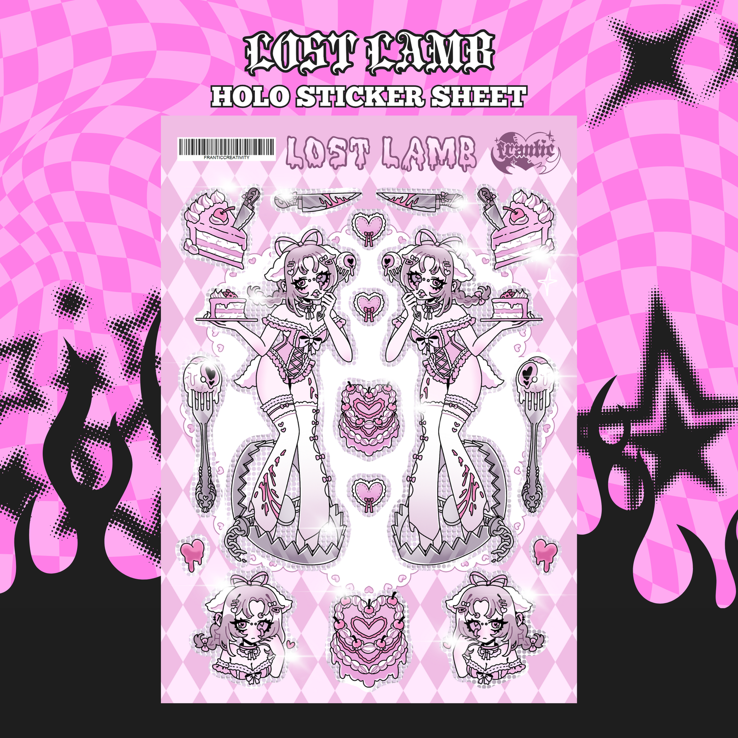 LOST LAMB - HOLO STICKER SHEET