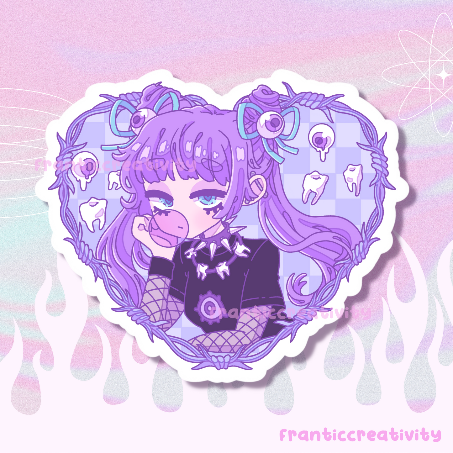 Molly Heart Waterproof Diecut Sticker