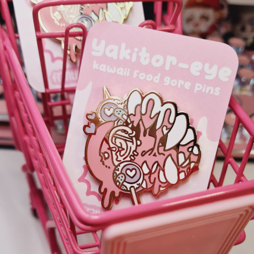 Yakitor-eye Food Gore Enamel Pin