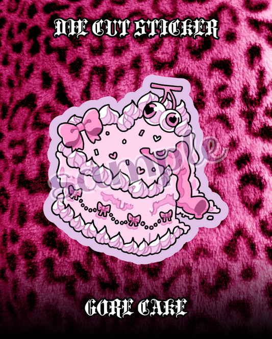 Gore Cake Waterproof Diecut Sticker
