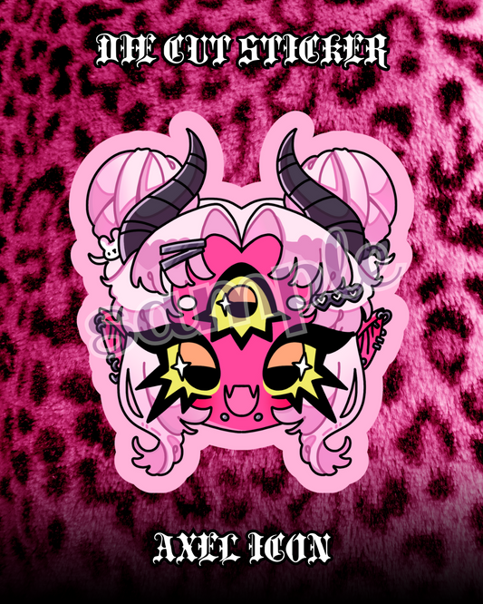 Axel Icon Waterproof Diecut Sticker