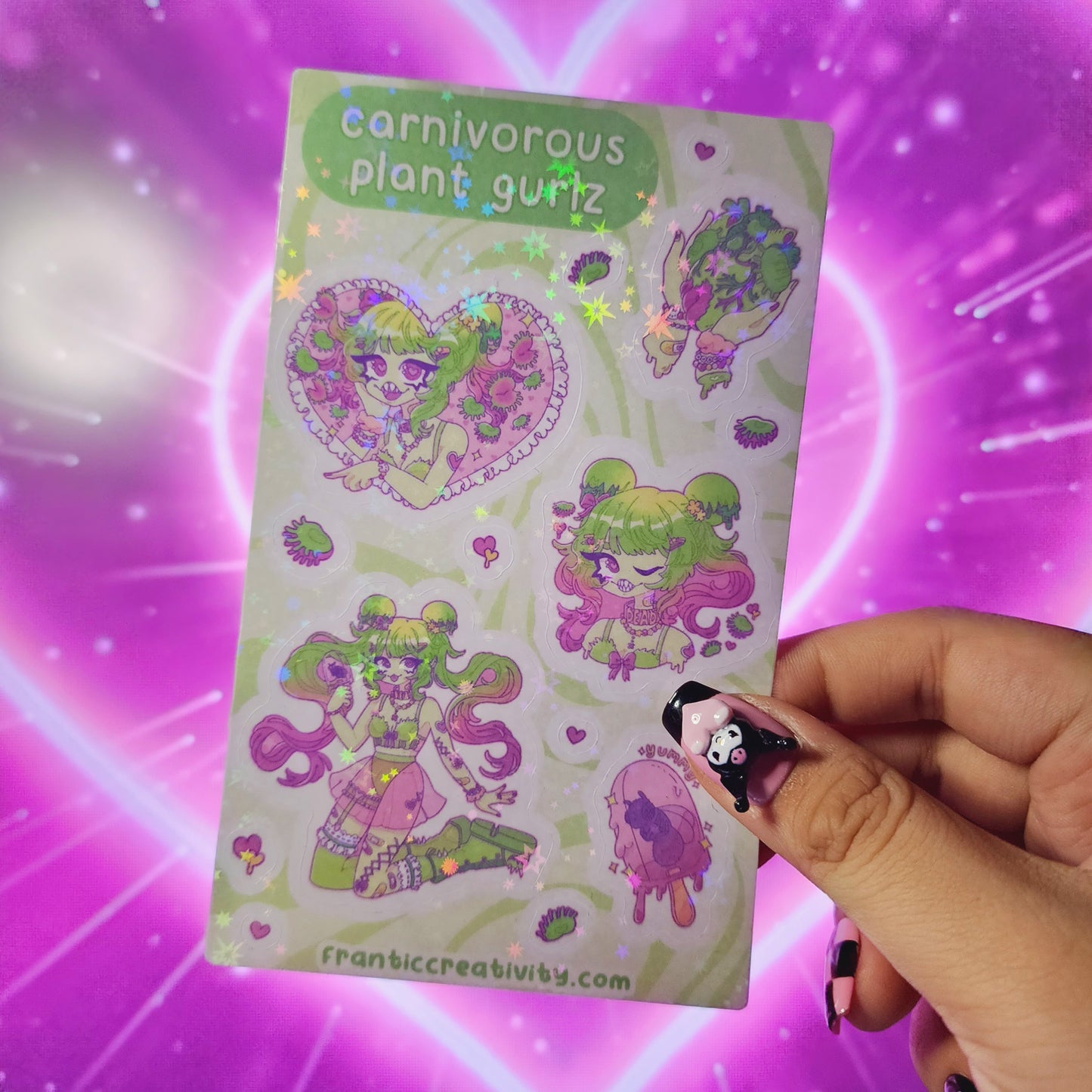 Carnivorous Plant Gurl Sticker Sheet