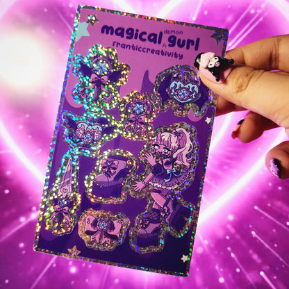 Magical Demon Girls Sticker Sheet