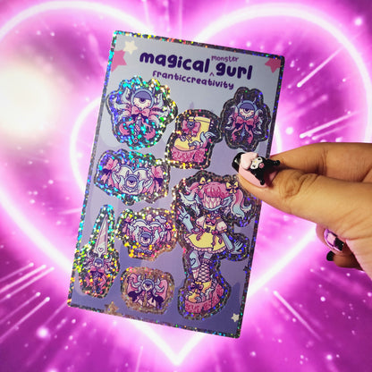Magical Monster Girls Sticker Sheet