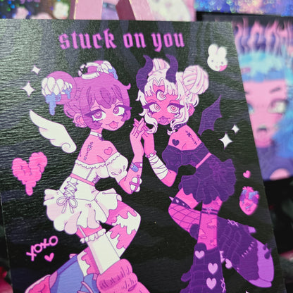 Stuck on You Print- Dark Version