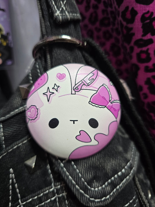 PU BUTTON BADGE - STABBIT