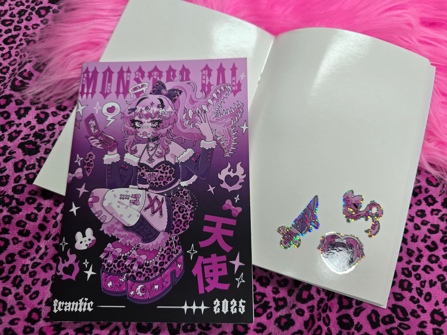 STICKER COLLECTION BOOK - MONSTER GAL