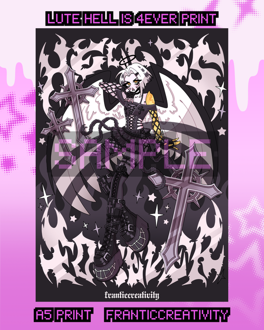 Lute - Hell is 4Ever A5 Print