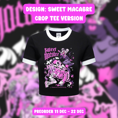 SWEET MACABRE CROPPED TEE (PREORDER)