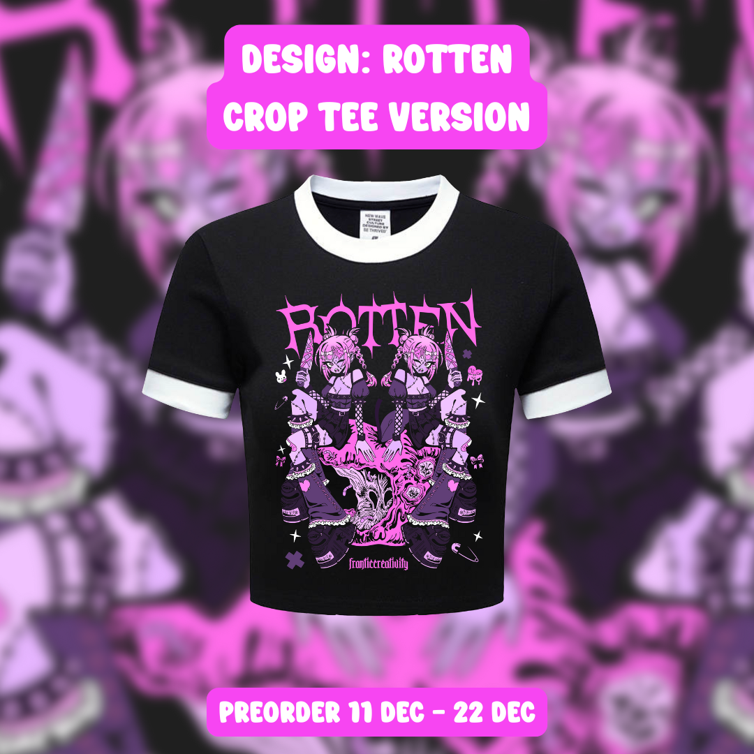 ROTTEN CROPPED TEE (PREORDER)