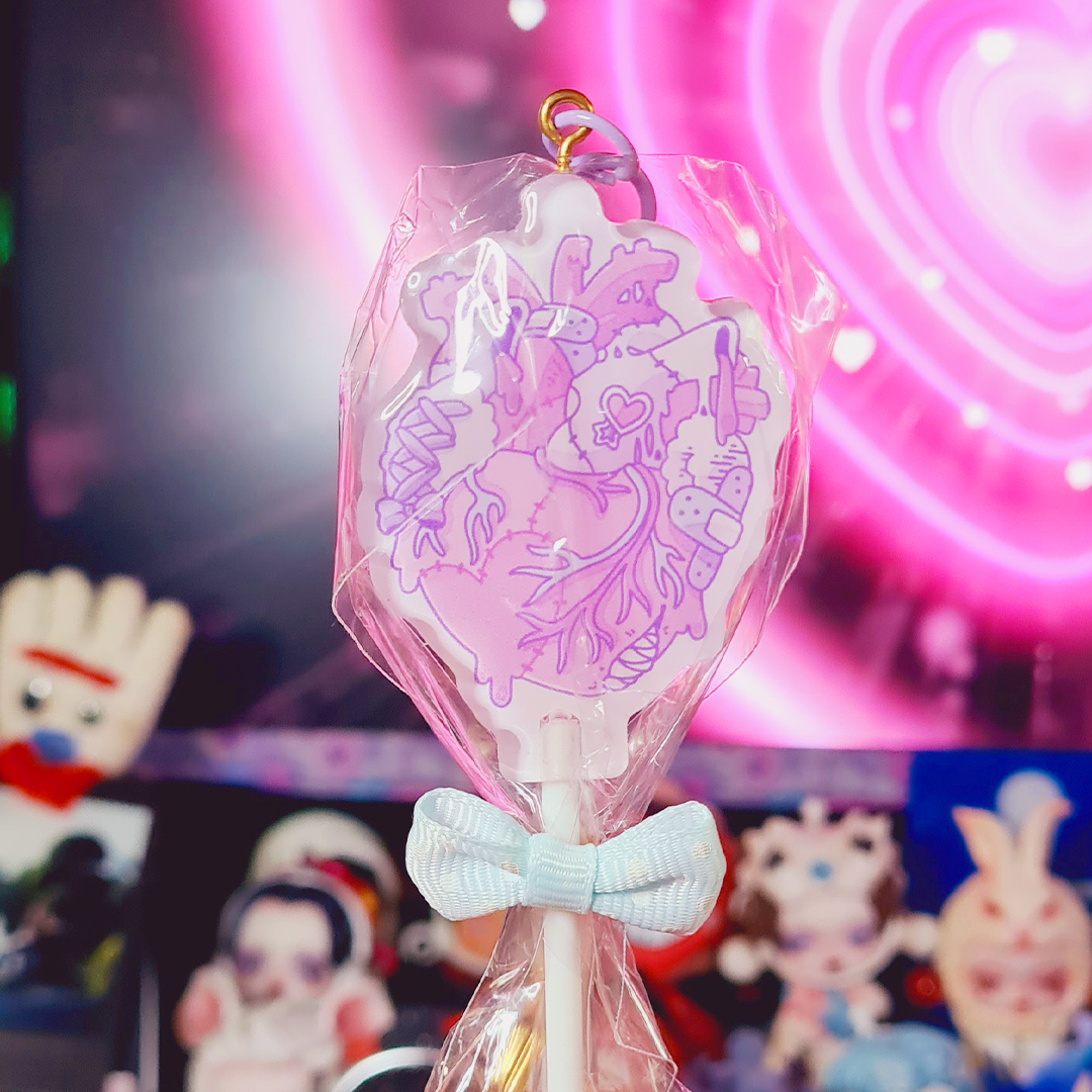 Kawaii Candybalism Heart Lollipop