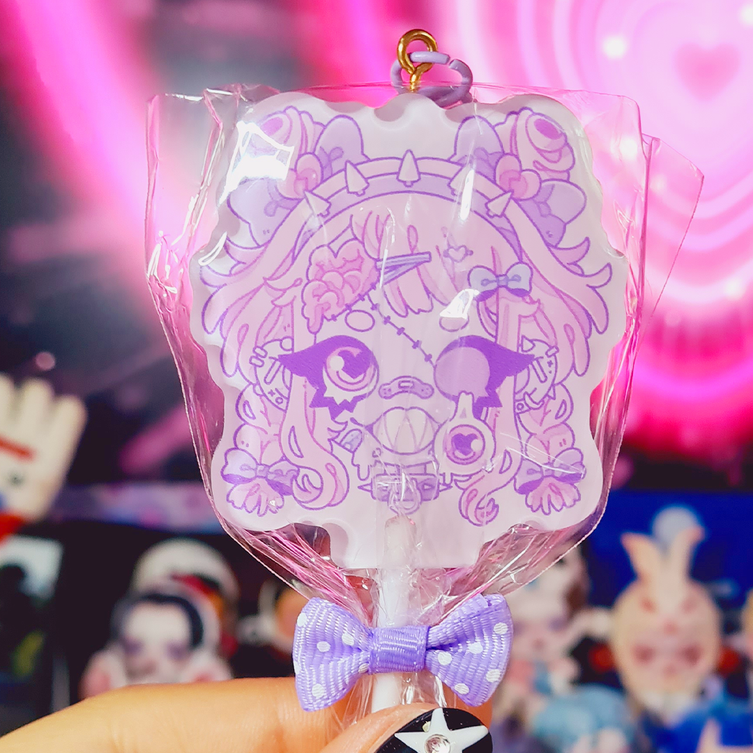 Kawaii Candybalism Zombie Head Lollipop