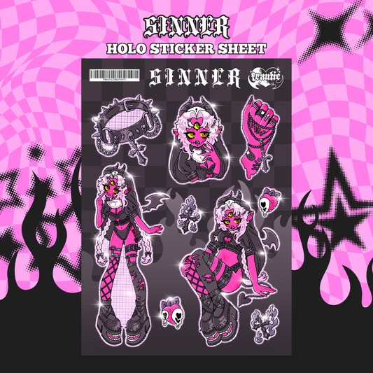 SINNER - HOLO STICKER SHEET