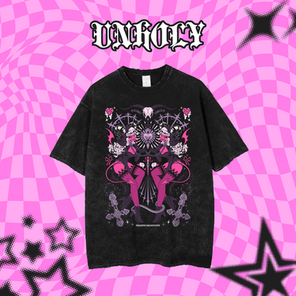 Unholy Acid Wash Tshirt
