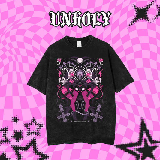 Unholy Acid Wash Tshirt